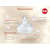 NUK Соска из силикона Nature Sense антиколиковая с отверстием "L", размер 2