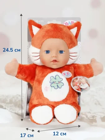 68487 БЕБИ борн. Кукла для малышей Лисёнок 26 см. BABY born