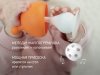 Roxi Kids Силиконовый прорезыватель Mushroom с держателем в футляре / цвет оранжевый