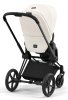 Коляска Cybex Priam IV Matt Black 2 в 1 спал.блок (Off White)