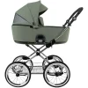 ROAN Коляска 2 в1 Bass Next короб+прогул.(2 места) (Sage Green/Black/руч.Black)