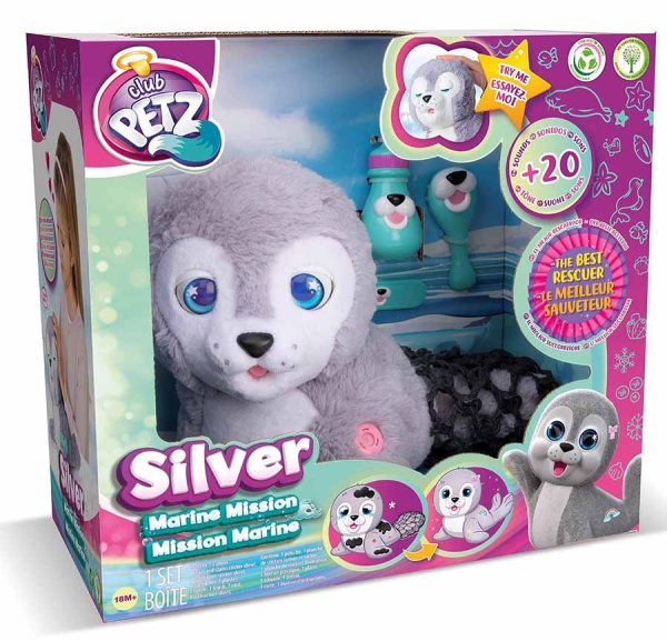 Club Petz Мягкая игрушка Тюлень Silver