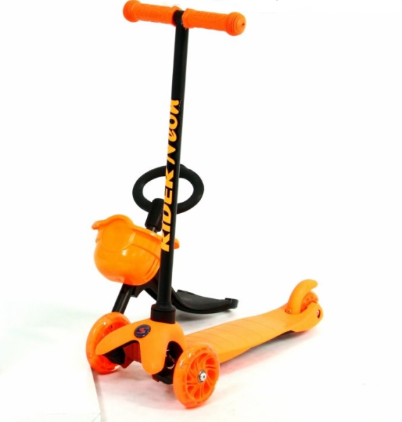 Slider Самокат трехколесный Rider Neon / цвет оранжевый