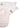 Summer Infant Конверт для пеленания на липучке SwaddleMe / цвет белый/розовый (зигзаги)
