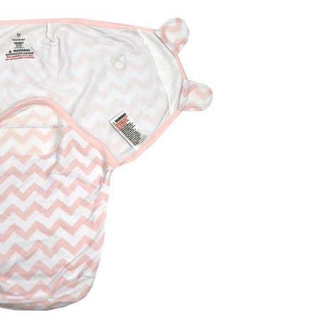 Summer Infant Конверт для пеленания на липучке SwaddleMe / цвет белый/розовый (зигзаги)