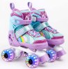 Amarobaby Ролики Disco со светящимися колесами, размер 34-37 / цвет фиолетовый