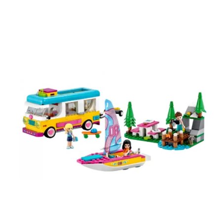 Lego Friends Конструктор "Лесной дом на колесах и парусная лодка"