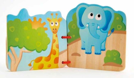 Hape Детская книга "Дикие животные"  – внешний вид и детали