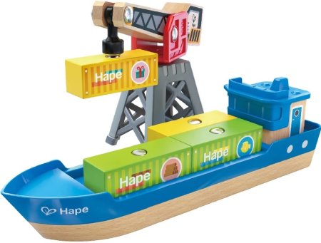 Игровой набор «У моря», Грузовой корабль и подъемный кран
