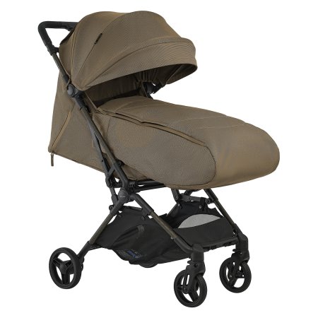 Коляска PERA Plus (прогул) рама carbon/PU (Tuareg Beige/gold)
