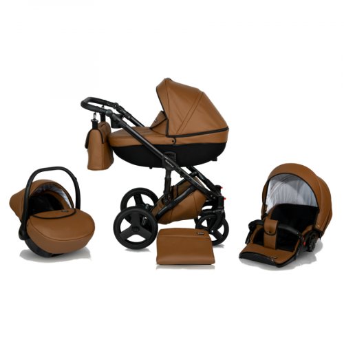 Snolly детская коляска modo style 3 в 1 / цвет коричневый (07)