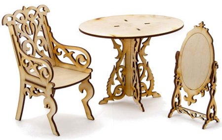 Теремок Конструктор "Туалетный столик для кукол Barbie"