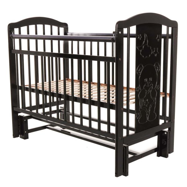 Pituso Кровать детская Noli "Мишутка", маятник универсальный с накладкой, цвет / венге