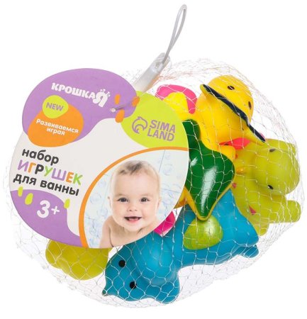 Крошка Я Набор игрушек для ванны "Динозавры"