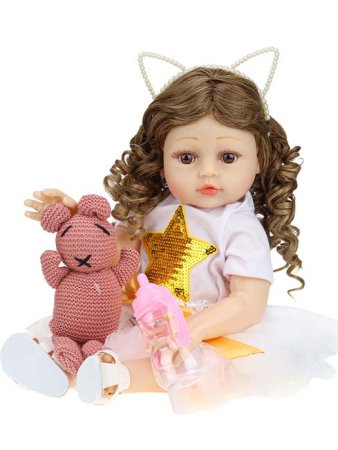 Рыжий кот Кукла мечты Reborn, 50 см