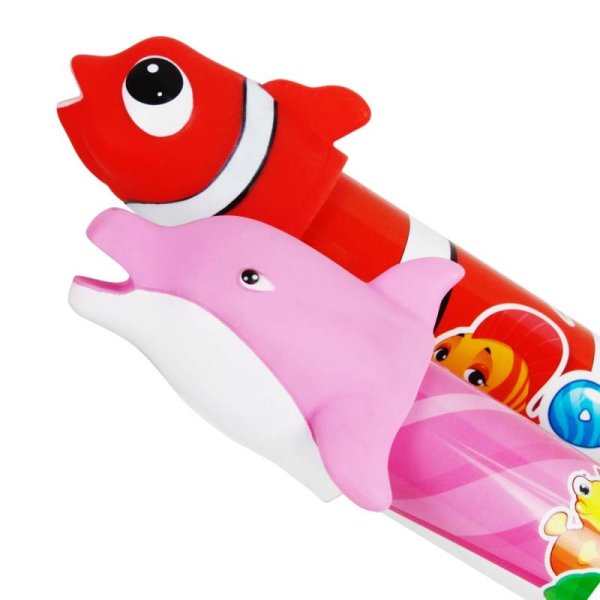 1toy Аквамания, водяная помпа в виде рыбы/дельфина, со стикером, 46 см (в ассортименте)