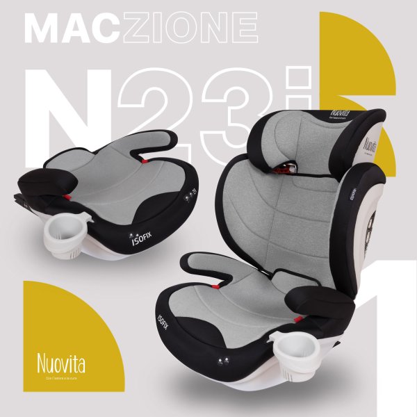 Nuovita Детское автокресло Maczione N23i-1 / цвет Grigio/Серый