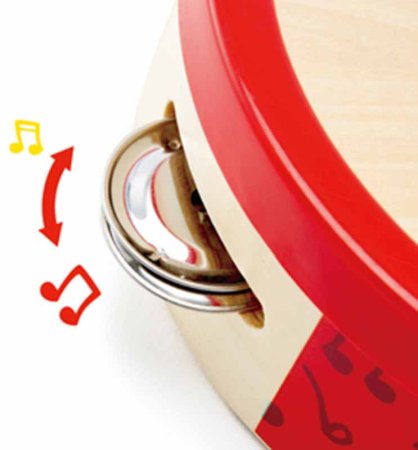 Hape Музыкальная игрушка "Веселый бубен"