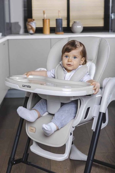 Carrello Стульчик для кормления Grace CRL-15002 / цвет Light Beige (серо-бежевый)