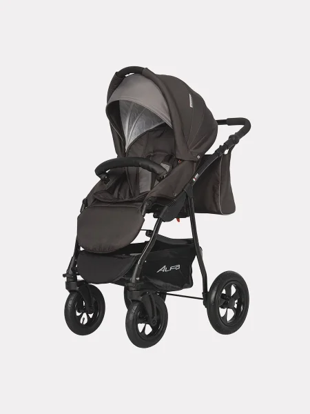 Riko Basic Коляска 2 в 1 Alfa/ цвет 10 коричневый-капучино