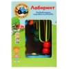 Буратино Развивающая деревянная игрушка Лабиринт Синий трактор 314843 / разноцветная
