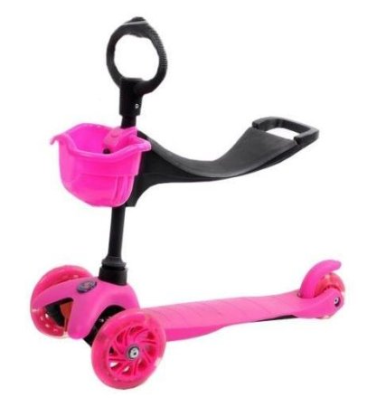 Slider Самокат трехколесный Rider Neon / цвет розовый