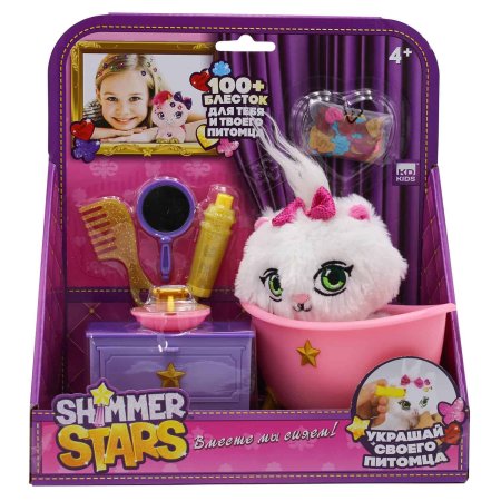 Shimmer Stars Игрушка мягкая "Кошка в ванной комнате"