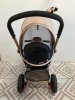 Moby kids Велосипед-коляска Stroller trike Air Car / цвет кофе с молоком, рама золотой металлик