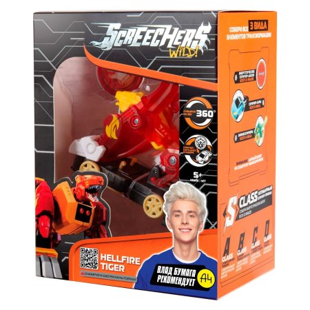 Screechers Wild Дикие Скричеры, Игровой набор Хелфайр Тайгер