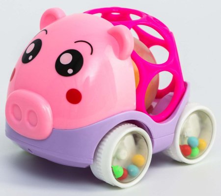 Крошка Я Погремушка - неразбивайка «Машинка. Зоо»