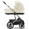 Коляска 2в1 Cybex Talos S Lux TPE + спальный блок + дожд 2022 (Seashell Beige)