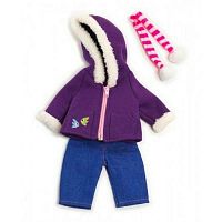 Miniland одежда для куклы 32 см cold weath.purple fleece 31637					