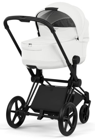 Коляска 2в1 CYBEX Priam Style Matt Black + спальный блок (Off White)
