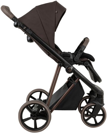 ROAN Коляска 2 в1 Sol Luxury короб+прогул (Turkish Coffe/Bronze/руч.Capp/к.Capp)