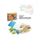 Мозаика для малышей Bondibon, 36 фишек, 9 картинок-шаблонов, BOX