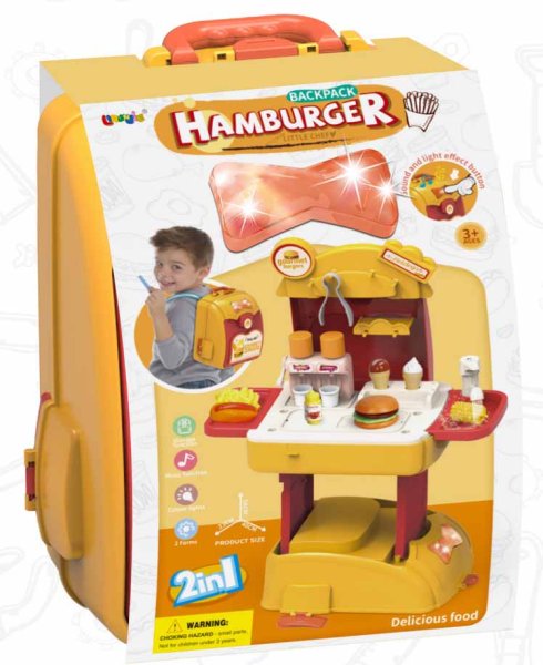 Pituso Игровой набор "Кухня Шефбургер", в рюкзаке