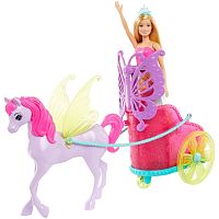 Barbie Игровой набор "Сказочный экипаж с единорогом"					