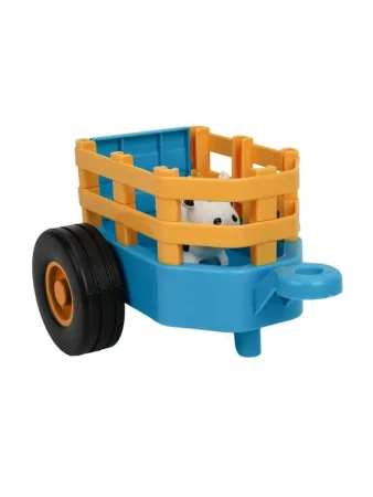 Умка Каталка с прицепом + корова 20 песен,фраз, звуков СИНИЙ ТРАКТОР в кор.