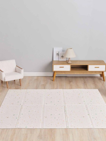 Happy Baby Складной развивающий коврик Soft Floor / цвет stone (серый)