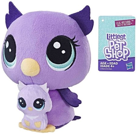 Hasbro Littlest Pet Shop Игрушка мягконабивная "Пет и его малыш"