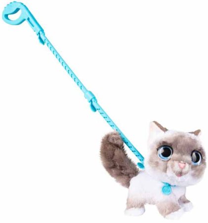 FurReal Friends Игрушка интерактивная Кошка на поводке, 22 см