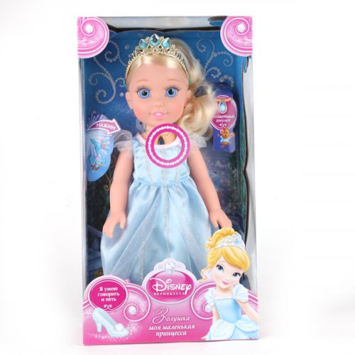 Кукла Disney Princess Золушка, 37 см, на батарейках, озвученная, светится амулет
