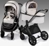 Коляска,экокожа 2в1 Amarobaby Motus Premium Ecco (молочный)