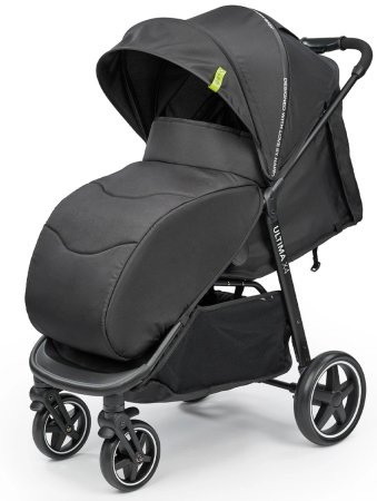 Happy Baby Коляска прогулочная Ultima V2 X4, 4 колеса, съемный бампер / black