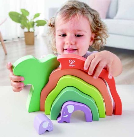 Hape Развивающая игрушка 3 в 1 "На сафари со слонами"