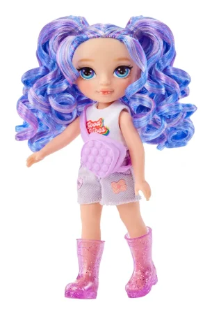 RAINBOW HIGH(Рейнбоу Хай) Кукла Littles Аметист 15 см фиолетовая с аксессуарами