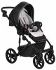Pituso Коляска 2 в 1 Luna / цвет Silver Black (черная кожа)