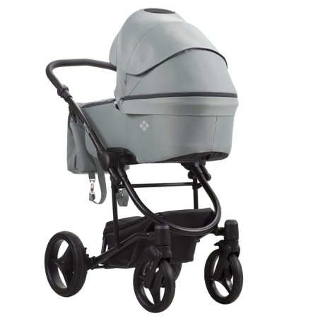 Bebetto Детская коляска 2 в 1 Torino TEX Цвет / 01 лиловый с рисунком (ткань) / рама черная