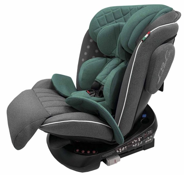 Sweet Baby Автокресло Fortuna 360 SPS Isofix (0-36 кг) / цвет Grey-Turquoise (серый-бирюзовый)