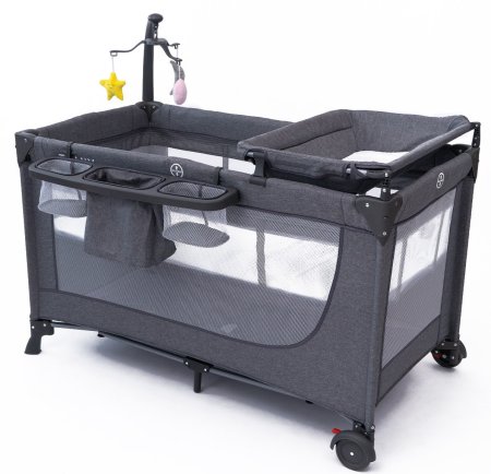Детский манеж TOMIX LULLABY LUX  (Grey )